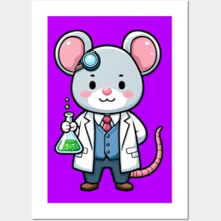 Scientist Mouse Posters and Art